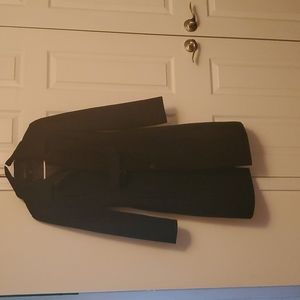 Midi Black Trench Coat/Pea Coat